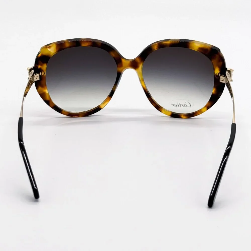 NEW CARTIER CT0064S 002 WOMEN HAVANA SUNGLASSES CT0064S 002 - Picture 7 of 12